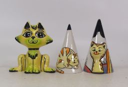 Lorna Bailey selection to include - Collectors Club The Cat Sugar Sifter, Marmalade Cat Sugar Sifter
