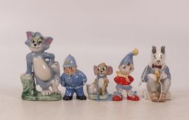Wade Character Figures to include Enid Blyton Noddy and Mr Plod, Disney Tom, Jerry also Beswick