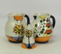 A Collection of Lorna Bailey, Hand painted items to include 'Pagoda Garden' Jug, together with '