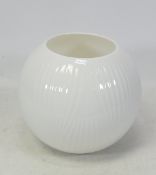 Wedgwood White Folia China Globe shaped bowl (boxed) 12cm tall