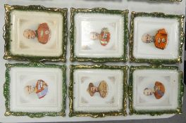 Six Victorian Earthenware Wall Plaques. Each depicting notable figures from the Boer War. Two with