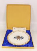 Paragon Fine English Bone China Sir Winston Churchill Commemorative Cabinet Plate, limited edition