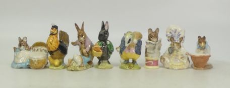 Beswick Beatrix Potter Character Figures 3B to include Lady mouse, Anna Maria, Sally Henny Penny,