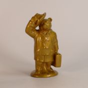 Wade, trial Kate Moss signed Paddington Bear in gold. Unmarked. Certificate included. Height: 16cm