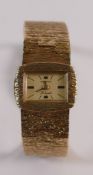 9ct gold ladies Rotary wrist watch & 9ct gold bracelet, 28g