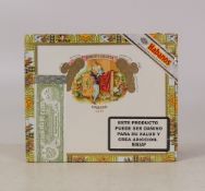 Sealed box of Habanos Cuba Romeo Y Julieta, 10 Mille Fleurs, bar code 000016753105. These were