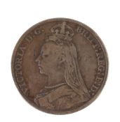 Victoria silver CROWN coin 1892