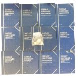 Collection of partially filled and empty coin collectors albums, with some, mainly smaller