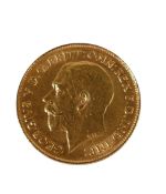 Gold half Sovereign dated 1911.