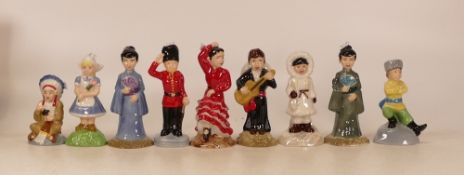 Wade Children Of The World Collection to include- two Japanese Girl (two Colourways), The Indian