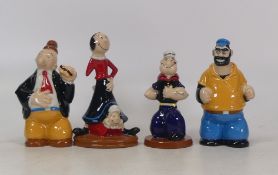 Wade figures from the Popeye collection to include Brutus, Olive Oyl & Wimpy. (4) All boxed with