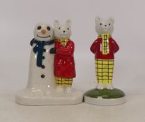 Wade Camtrak Figures Rupert & Rupert and the snowman. (2)