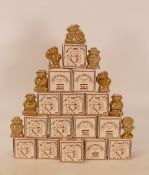 Wade 'Bear Ambitions' collectable Bears mixed collection all boxed (30) (1tray)