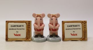 Wade Camtrak's childhood favourites, Tiny Clanger No8 x2 & 1997 Display plaque x2. (4)