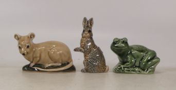 Wade Fair special Animals including Mouse for Dunstable 1996, Smiling frog 1996 & Birmingham 1995