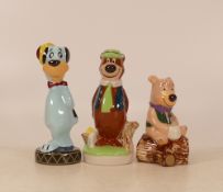 Wade Collectable Ceramics to include- Boo Boo, Yogi Bear, Huckleberry Hound, tallest 13cm, boxed (