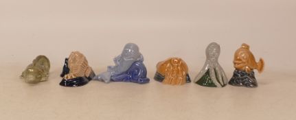 Wade Water Life Collection to include Seahorse, Hermit Crab, Octopus, Alligator, Whale, Goldfish (6)