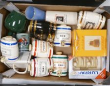 Wade selection to include Barrell Decanters, Port, Scotch, Gin, Sherry, Lurpak advertising boxed