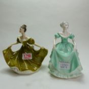 Royal Doulton lady figure Lynne HN2329 together with Coalport ladies of fashion figure Henrietta (