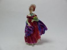 Royal Doulton early lady figure, Lady April HN1958. (H: 18.5cm)