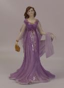 Royal Worcester Lady figurine New Years Eve 2000, 'Melanie' limited edition with certificate, H: