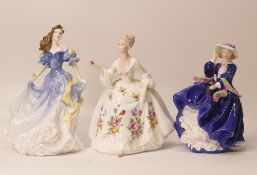 Two Royal Doulton lady figures to include Rebecca HN4041, figure of the year 1998 and Diana