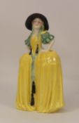 Royal Doulton lady figure, Patricia HN1414 (extensive hairline crack down the side of the body). (H: