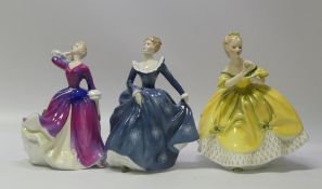 Three Royal Doulton lady figures to include Melissa HN2467, The Last Waltz HN2315 and Fragrance