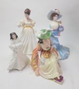 3 Royal Doulton Lady figures to include Kathleen HN3609, Kathleen HN2933 Christmas Day HN3488 & 1