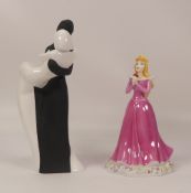 Two Royal Doulton lady figures to include Yours Forever HN5357 and Disney Princesses, Sleeping