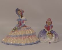 Two Royal Doulton lady figures to include Daydreams HN1731 and Monica HN1467. (H: 15cm) (2)