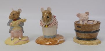 Beatrix Potter's Beswick CharacterBP-10a figures to include Mrs Tittlemouse, Yock-Yock in the Tub,