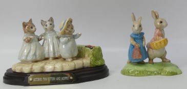 Royal Doulton, Beswick Ware Beatrix Potter Character Figures 'Mittens, Tom Kitten And Moppet'