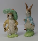 Royal Doulton Beswick Ware large pair of Beatrix Potter Characters Peter Rabbit and Benjamin