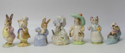 Beswick Beatrix Potter BP-3b Character Figures to include:- The Old Woman who lived in a Shoe,