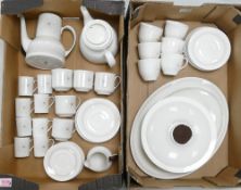 Two framed oil on board reproduction paintings depicting a Shire horse, both signed but signatures