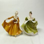 Royal Doulton figurines Lynne HN2329 and seconds figure Kirsty HN2381 (2).