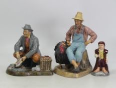 Royal Doulton character Figures to include Bon Appetit HN2444, Thanksgiving HN2446, Bilbo HN2914,