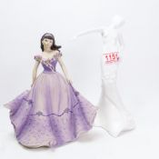 Coalport figurines Lavendar Walk, together with Music and Dance (2).