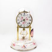 Chinese green and white baluster vase with gilt finish depicting figures in traditional style