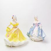 Royal Doulton Lady Figurines to include-Southern Belle HN2425(second), Ninette HN2379(seconds)