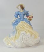 Royal Doulton lady figure, Lady Anna Louise HN4966, signed by Michael Doulton 29th Aug 2007. (H: