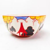 Wedgwood Clarice Cliff Centenary Collection Octagonal fruit bowl, diameter 19cm.