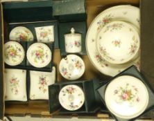 A collection of boxed Swarovski renewal gift crystal items including Blue Tulip 606546, Yellow Tulip