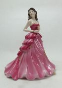 Coalport Ruby Anniversary figurine, height 23cm.