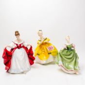 Royal Doulton Lady Figurines to include:- Michele HN2234 (second), Sara HN2265, The Last Waltz