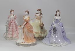 Coalport Lady figurines 'English Rose Collection' all limited edition to include:- Lady Sylvia (