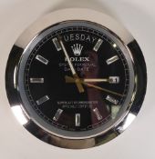 Luxury Watch Inspired Wall Clock. Diameter: 34cm