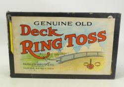 Genuine Old Deck Ring Toss, from Parker Brothers. Appears to be complete with original box and