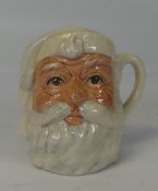 Miniature Royal Doulton character jug, Santa Claus D6706, in unusual white colourway.